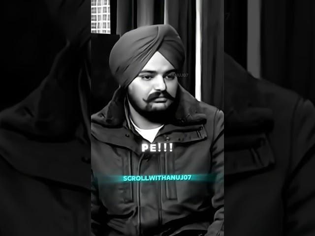 Sidhu Moosewala ka swabhav ️|| Ft.@SidhuMooseWalaOfficial #shorts #sidhumoosewala