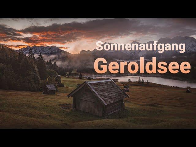 Sonnenaufgang am Geroldsee