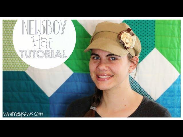 {UPDATED} Newsboy Hat How to | FREE PATTERN | Whitney Sews
