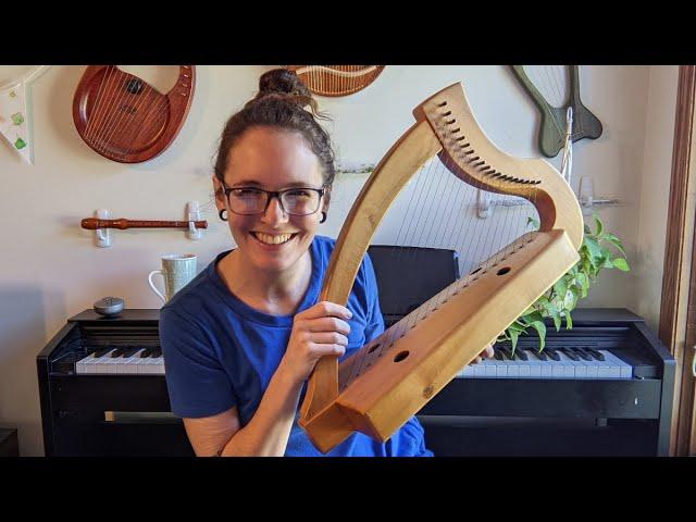 Ardival Kilcoy Wire Strung Harp Review: Unboxing a Surprise Gem of a Used Harp!