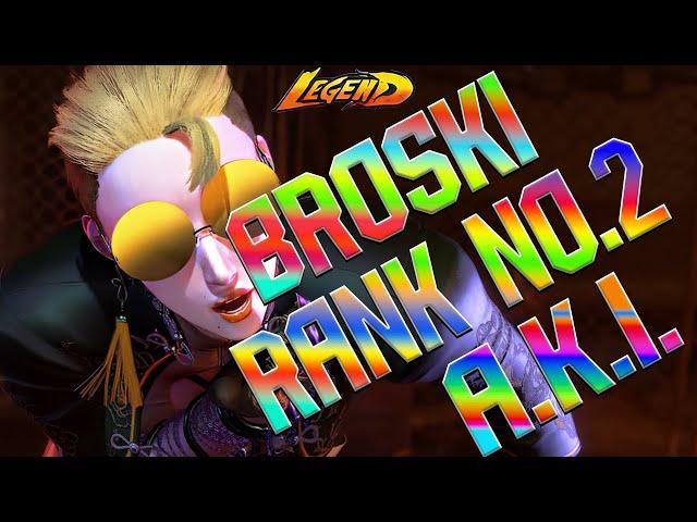 Street Fighter 6 Broski A.K.i. No.2 Rank A.K.i Spectacular & Strong Gameplay !FightingGameWorldX