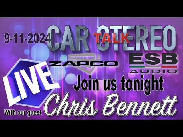 Zapco and ESB Audios's Chris Bennett live tonight on Car Stereo talk