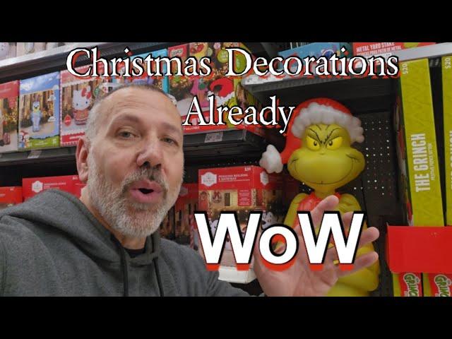 Christmas Decorations at Walmart #grinch #snoopy