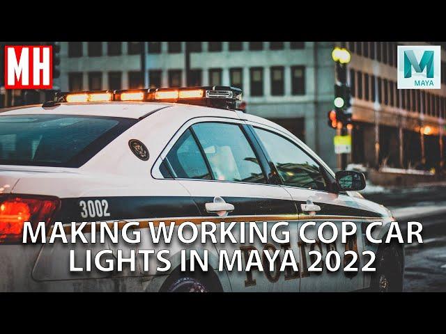 #MAYA2022 : Let's Model, Rig and Animate some Police Car lights ! EXTRA VIDEO