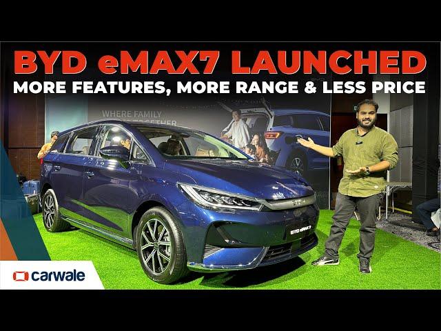 BYD eMAX 7 EV Launched | Price, Features, Range & Seating Comfort Revealed