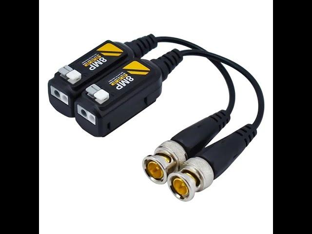 8MP 4K HD CCTV Camera Video Balun Cat5e Cat6 To CVI/AHD/TVI/CVBS