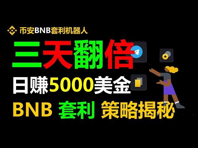 全自动无风险套利搬砖机器人实操分享：每日轻松赚取3000美元 #binance #智能机器人 #跟单套利机器人 #对冲基金 #usdt搬砖