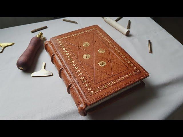 (Bookbinding) Making byzantine style leather journal Book