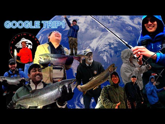 GOOGLE FISHING TEAM, STEVE PERDUE,RIVER SALMON, 1ST TIME FISHING HOWTO EP1,PREVIEW #google #fishing