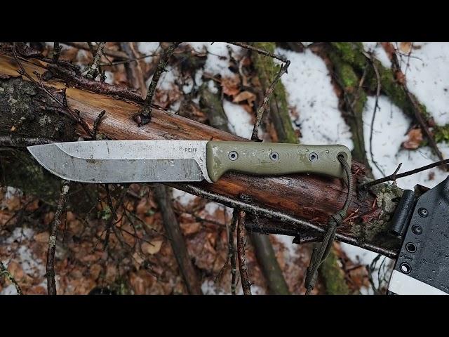 Survival knife - Reiff Knives F6 Leuku -  14 month review. Wilderness Perfection.