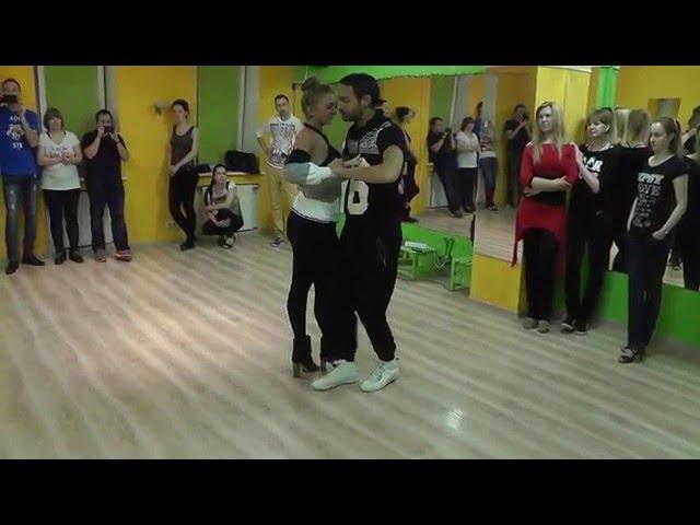 Kizomba Class 18.01.16 at AfroFusion School - Ilya Subachev & Nadin Kuzmina