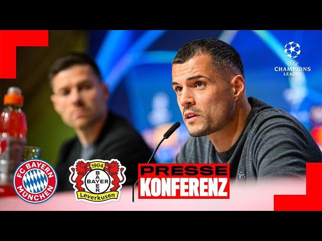 Pressekonferenz mit Xabi Alonso & Granit Xhaka | Champions League Achtelfinale  Bayern München