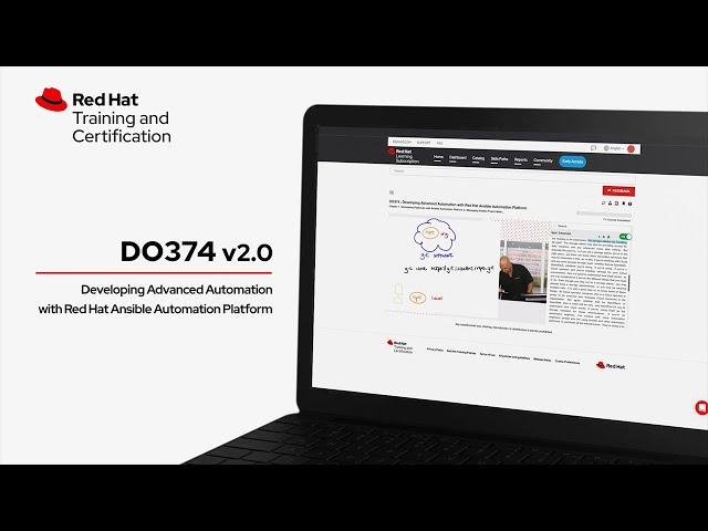 Developing Advanced Automation with Red Hat Ansible Automation Platform (DO374) video preview