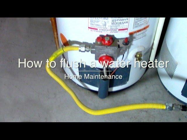 How to clean flush and drain sediment from a water heater