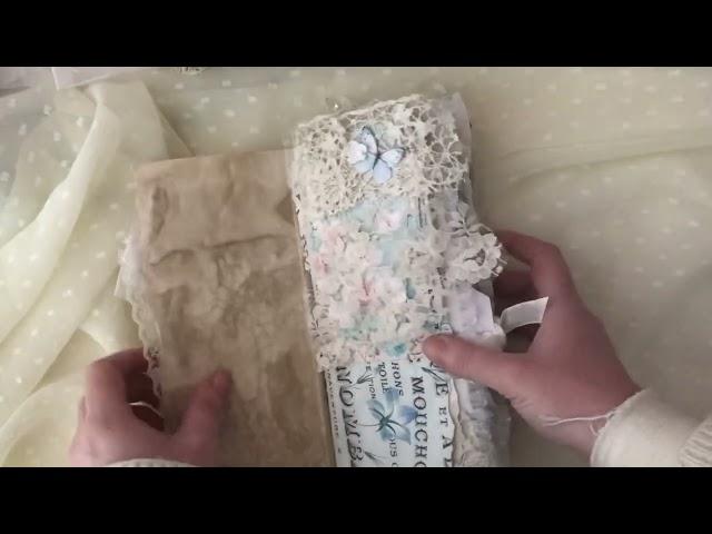 Blue shabby TN journal using papers from @paperdaisyjournals