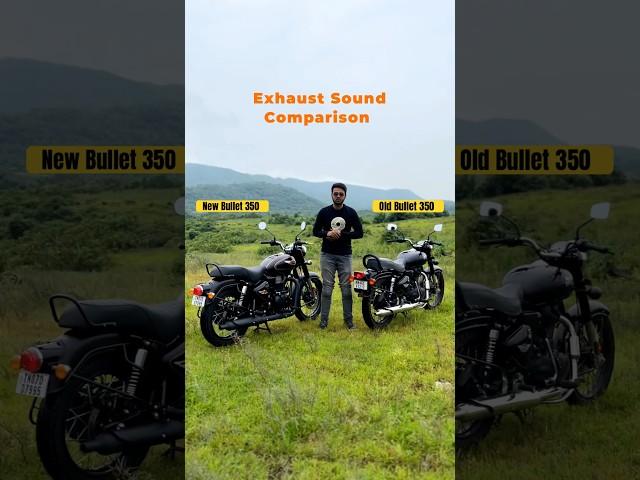 Royal Enfield Bullet 350 New vs Old - Exhaust Sound Comparison | BikeWale #shorts #bullet350