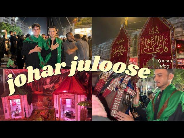 12 Moharram juloose Gulistan e johar asghar bhai ne iran se vlog banai ap logon ke liya Yousuf vlog