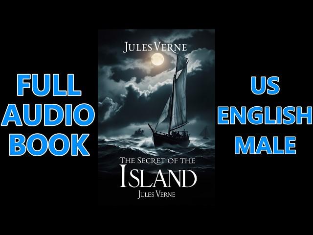 THE SECRET OF THE ISLAND by Jules Verne | FULL AudioBook | Dark Screen| US English Male