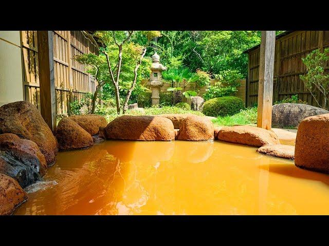 700-Year-Old Japanese Ryokan with Golden Hot Springs | Hyoe KOYOKAKU