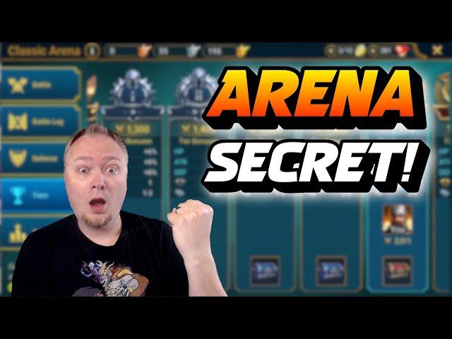 NUMBER ONE Arena Secret!  Raid: Shadow Legends