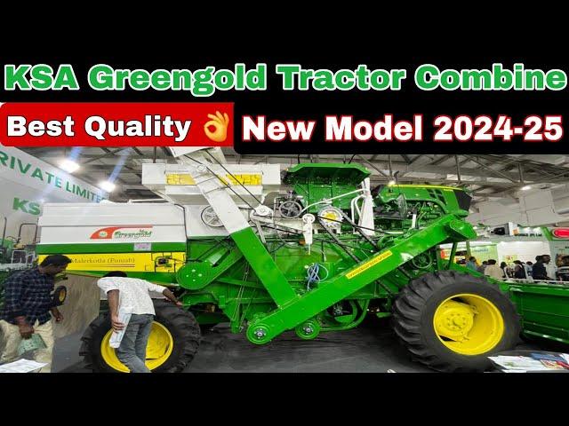 KSA Green Gold Combine Harvester || Tractor Combine || Tractor Mounted Harvester || KSA Group