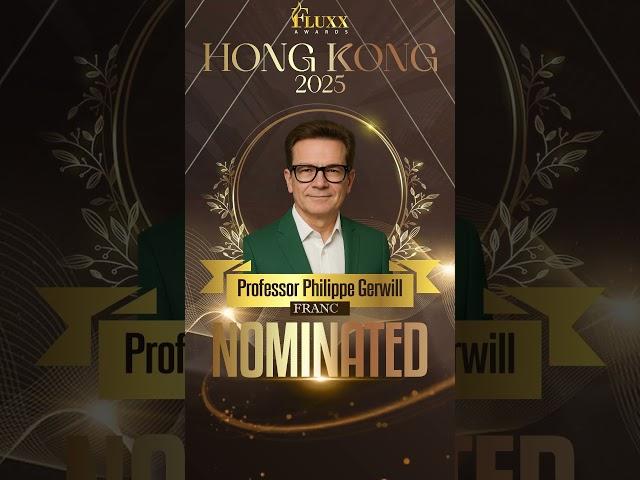 Professor Philippe Gerwill | Nominee | Fluxx Awards #fluxxawards #nominee #fluxx