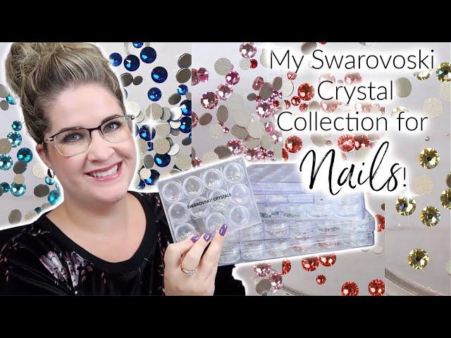 My ENTIRE Swarovski Crystal Collection for Nails! Over 80 COLORS! | Recommendations | (2020)