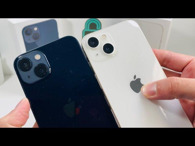 iPhone 13 Midnight vs Starlight Color Comparison