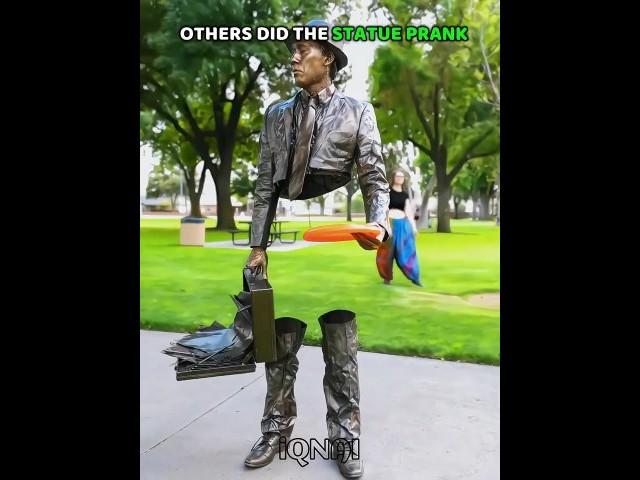 Others Did the Statue Prank vs This One️ #edit #statue #prank #iQNAI #newyork #usa