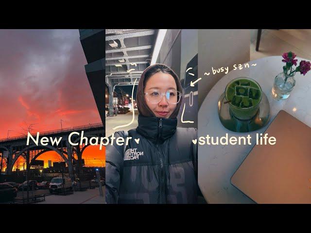 Study Vlog  realistic finals week for an MBA student, NYC cafes, night routine, quality sister time