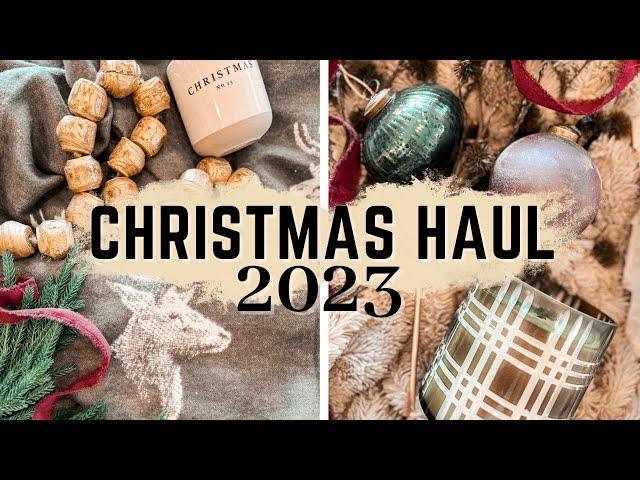 CHRISTMAS HOME DECOR HAUL || MCGEE & CO, HOMEGOODS, AMAZON || 2023