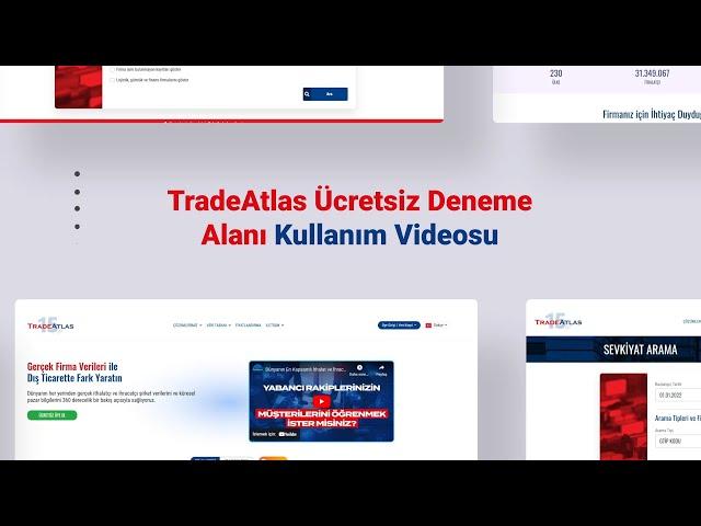 Ücretsiz Deneme Alanı Kullanımı | TradeAtlas