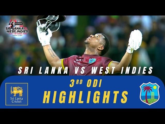 3rd ODI | Highlights | West Indies Tour Of Sri Lanka | 26th October 2024