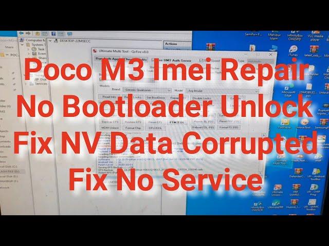 Poco M3 Imei Repair No Bootloader Unlock (Fix NV Data Corrupted) Fix No Service Eng File Free By UMT
