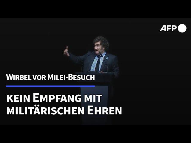 Mileis Deutschland-Besuch sorgt schon im Vorfeld für Wirbel | AFP