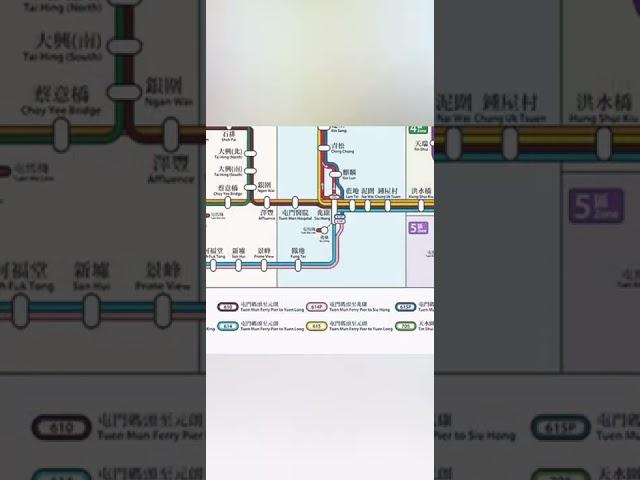 【MTR Corporation Limited Light Rail Route Map】