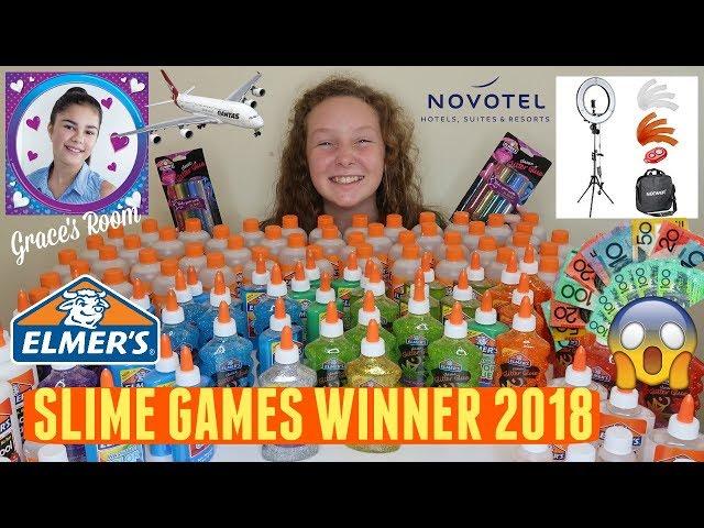 ELMERS SLIME GAMES WINNER!!!   2018