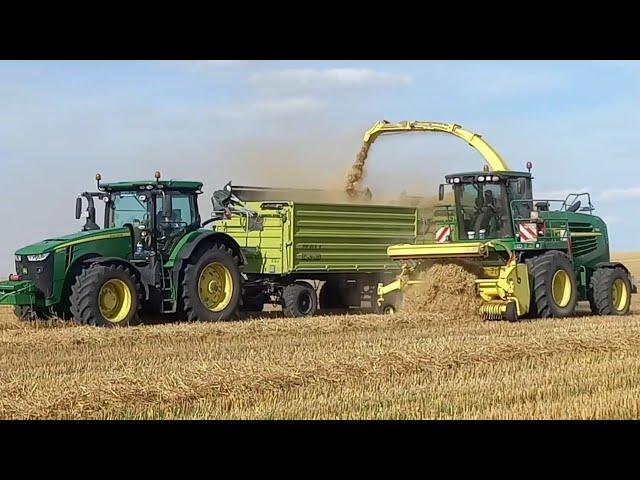 John deere 7350 Wintergerste häckseln/Gülle fahren.John deere 7920/8320r/NH T7235-Conow HW80