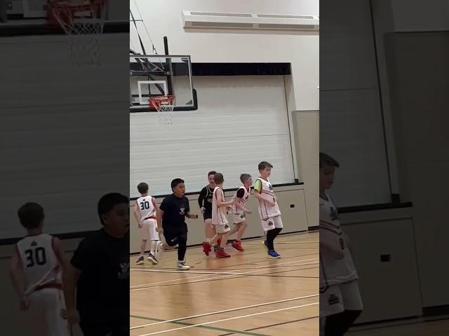 Fast break then layup shot #basketball #nba #canada #ballislife #zachtheballerkid