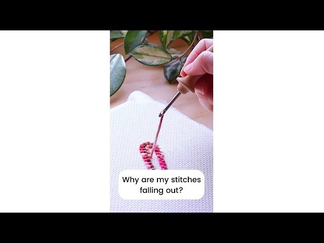 Why are my stitches falling out? part 3 'mini punch needle course'