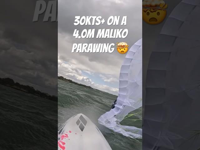 30kts+ on a 4.0m Maliko #parawing… wasn’t fun #foiling #gopro