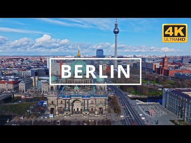 Berlin, Germany  | 4K Drone Footage (With Subtitles)