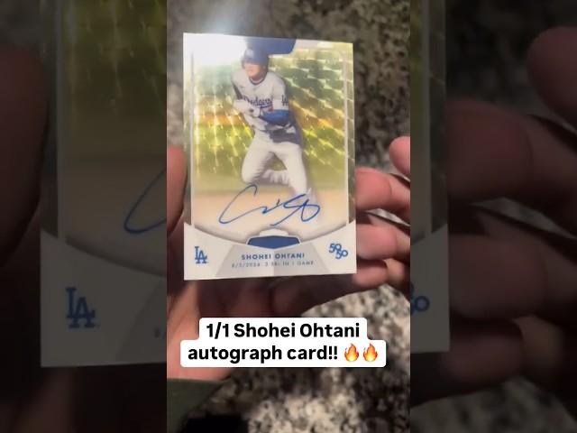 1/1 SHOHEI OHTANI AUTOGRAPH!!  Superfractor auto found in a pack of Topps 50/50!! ️