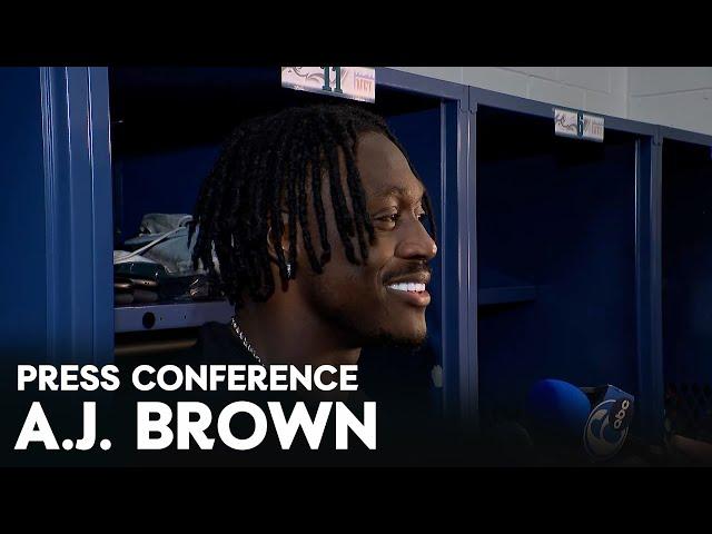 Postgame Press Conference: A.J. Brown and More | Philadelphia Eagles vs Baltimore Ravens