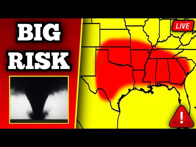 The Twin Tornadoes Near Haskell, Texas, As It Occurred Live - May 25th, 2025