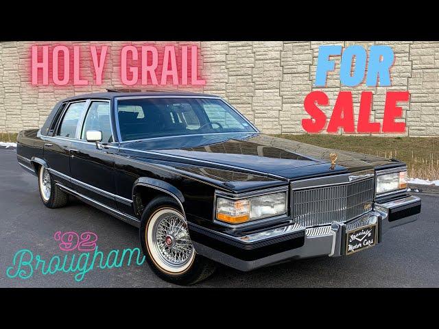 1992 Cadillac Brougham d'Elegance $1,000 NO RESERVE Triple Black Vogue HOLY GRAIL 5.7 MOONROOF SOLD