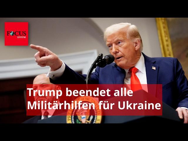 Nach Eklat im Weißen Haus: Trump stoppt laut Bericht alle US-Militärhilfen für Ukraine