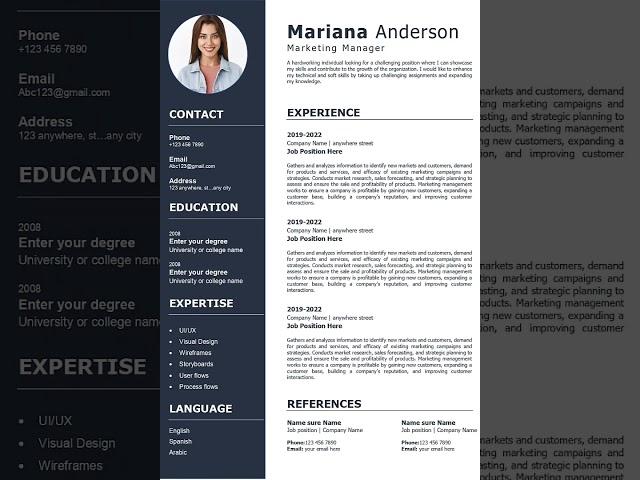 Simple and Modern CV Template | Create CV For Free