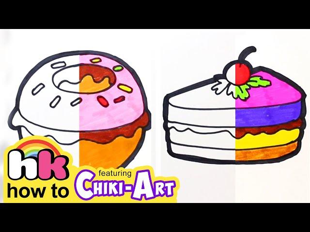 Chiki Art | Watermelon & More Yummy Food Drawing And Painting For Kids | HooplaKidz How To