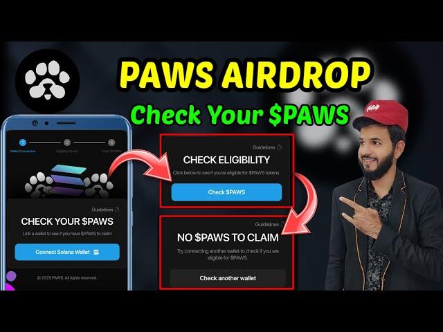 Paws Airdrop | Check your $PAWS | Connect Solana wallet | No $PAWS to Claim | Paws new Updates